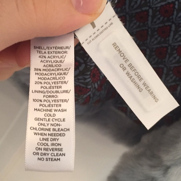 ANN TAYLOR LOFT Faux Fur Blue Coat - Picture 6 of 8